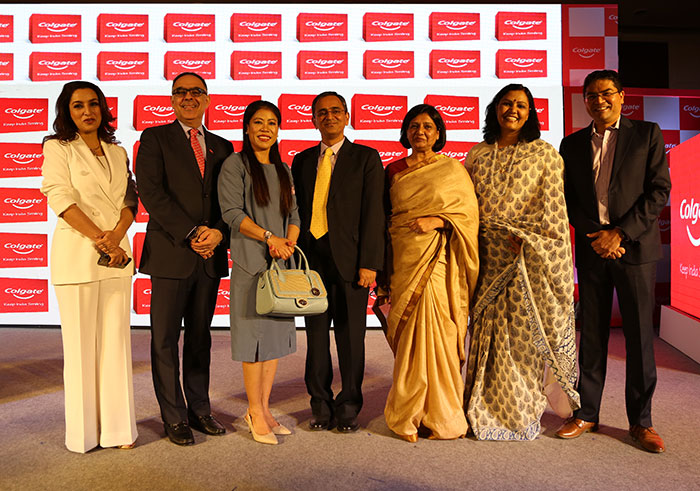 L-R: Ms Tisca Chopra, Mr Issam Bachaalani, Managing Director, Colgate Palmolive (India) Limited, Ms Mary Kom, World No. 1 Boxing Champion, Mr. Rajeev Grover, Advisor, ShikshaDaan, Ms. Poonam Sharma, Head, CSR, Colgate Palmolive (India) Limited, Dr. Priyamvada Singh, Social Development professional and Mr Arvind Chintamani, VP, Marketing, Colgate Palmolive (India) Limited