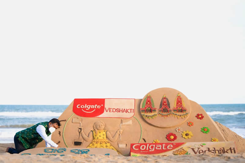 colgate-vedshakti-sand-ar- by-sudarsan-pattnaik-in-puri